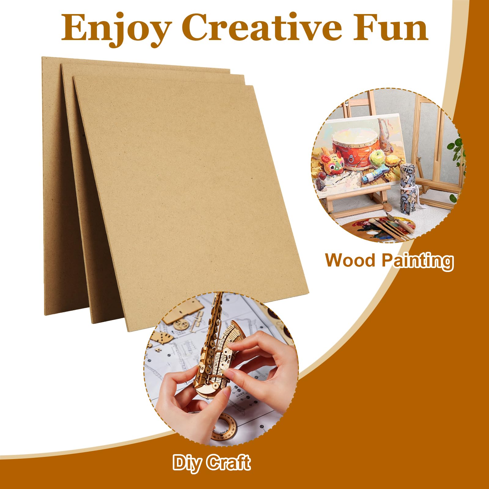 Amazon.com: ACXFOND 24 Pack 12” x12” MDF Boards - 1/8” Thick
